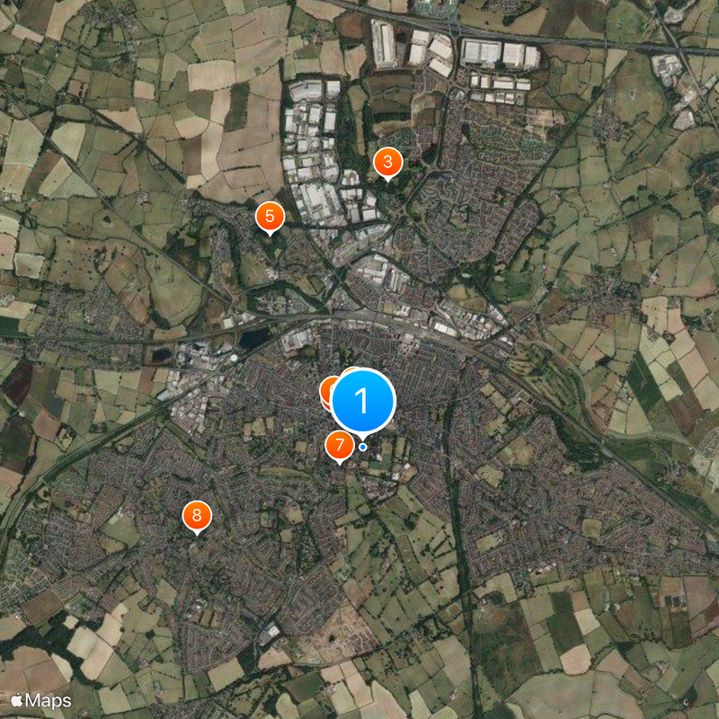 Rugby School Map