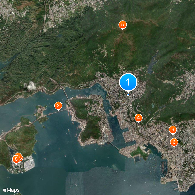 Distretto di Tsuen Wan Mappa