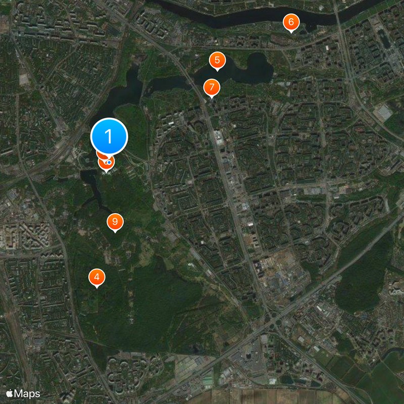 Tsaritsyno Park + palace Map