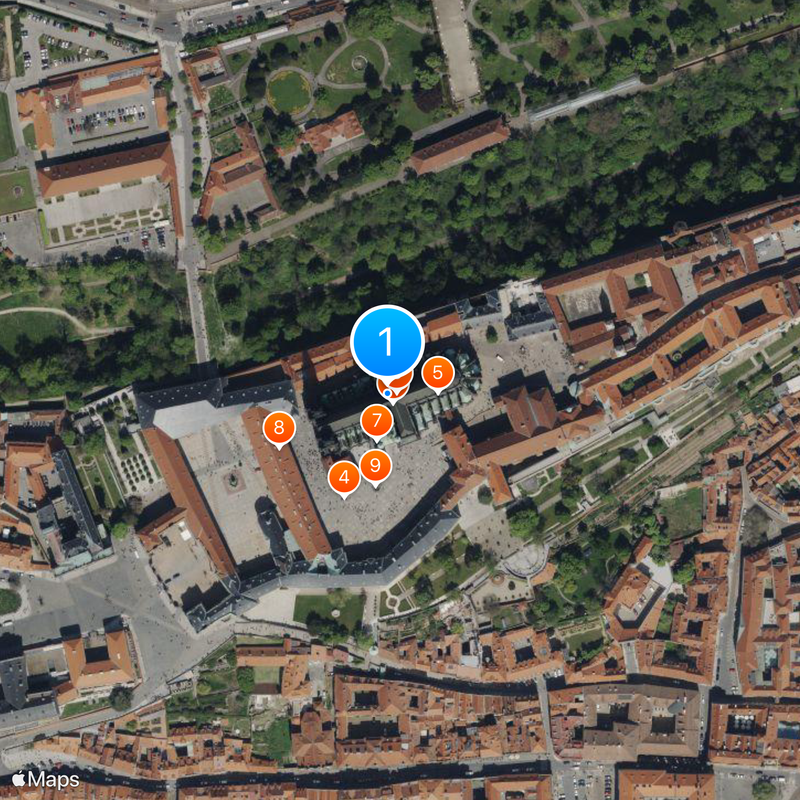 St. Vitus Cathedral Map