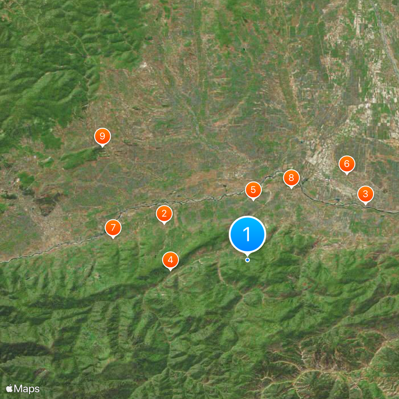Kintsvisi Monastery Map