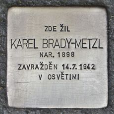 Stolperstein dedicated to Karel Brady-Metzl