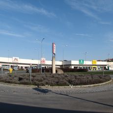 Kamenná plastika Vývod bokem ve Vlčnovské ulici v Uherském Brodu