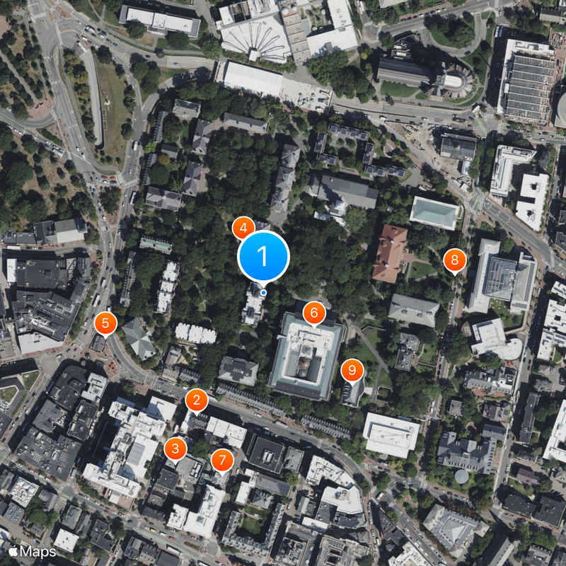 Harvard College Map