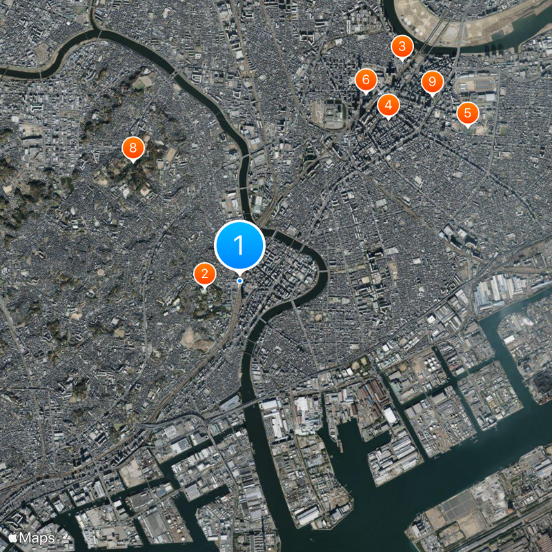 Tsurumi Station Map