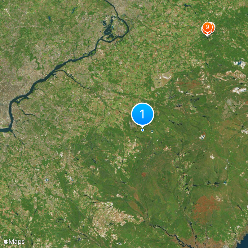 Contea di Burlington Mappa