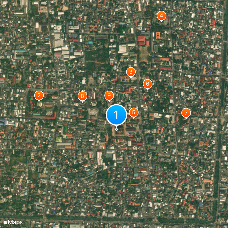 Wat Chedi Luang Karte