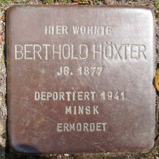 Stolperstein dedicated to Berthold Höxter