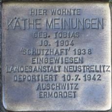 Stolperstein dedicated to Käthe Meinungen