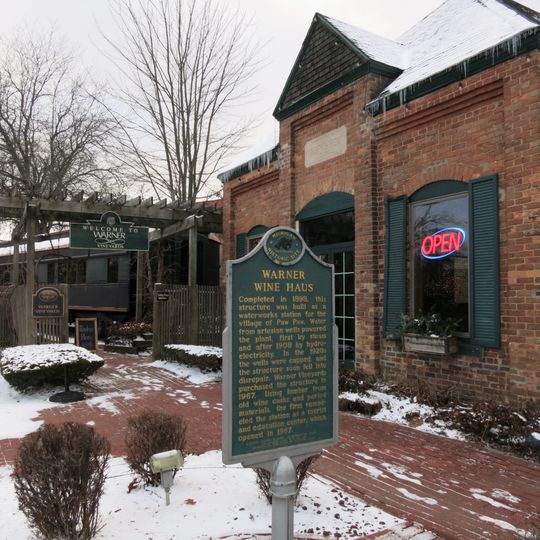 Warner Wine Haus Historical Marker