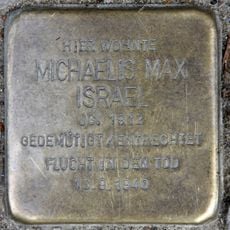 Stolperstein dedicated to Michaelis Max Israel