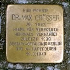 Stolperstein dedicated to Max Größer