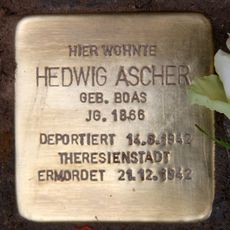 Stolperstein dedicated to Hedwig Ascher