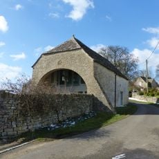 Barn and garages approximately 10m north of Croft Farmhouse