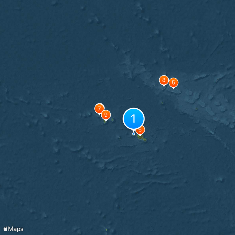 Ilhas de Sotavento Mapa