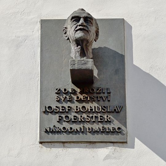 Pamětní deska Josefa Bohuslava Foerstera v Praze