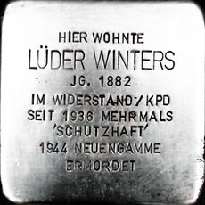 Stolperstein dedicated to Lüder Winters