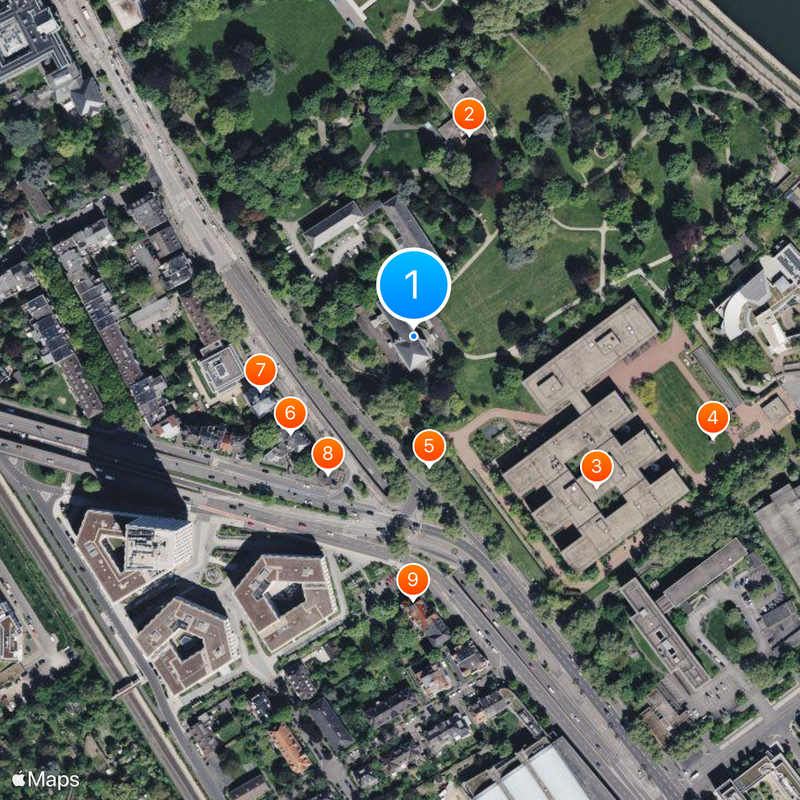 Palais Schaumburg Kaart