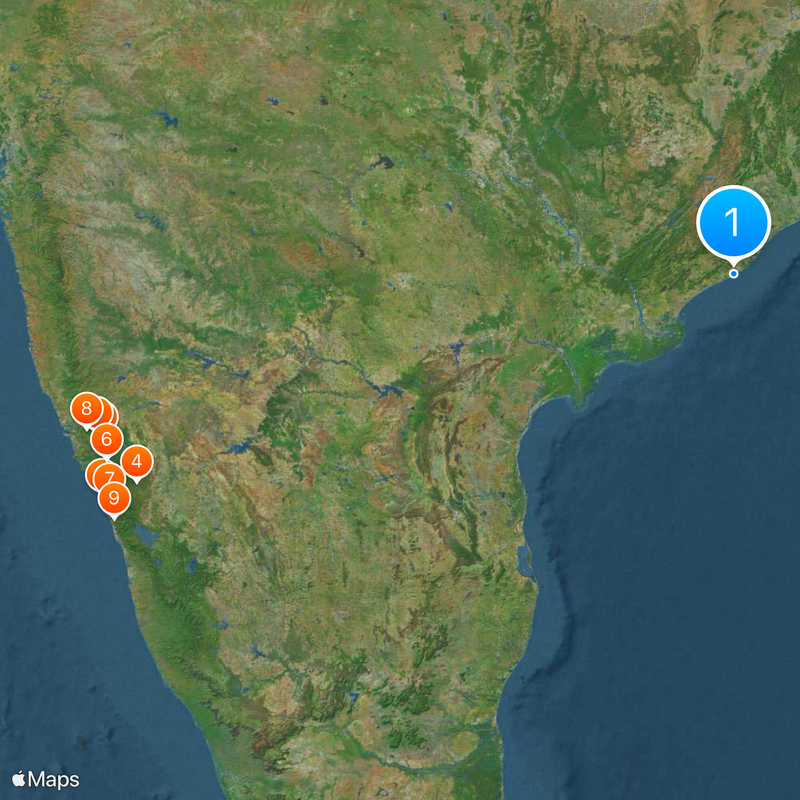 INS Varsha Map