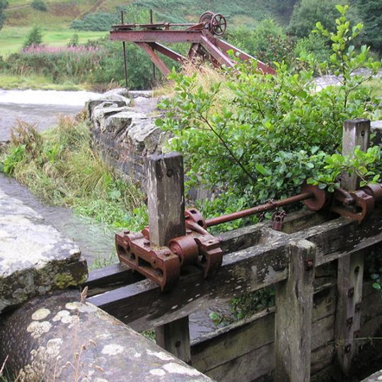 Bridge And Lade, Sluice, Leithen Water, Mills, Innerleithen