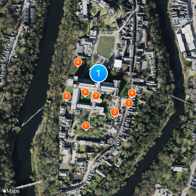 Catedral de Durham Mapa