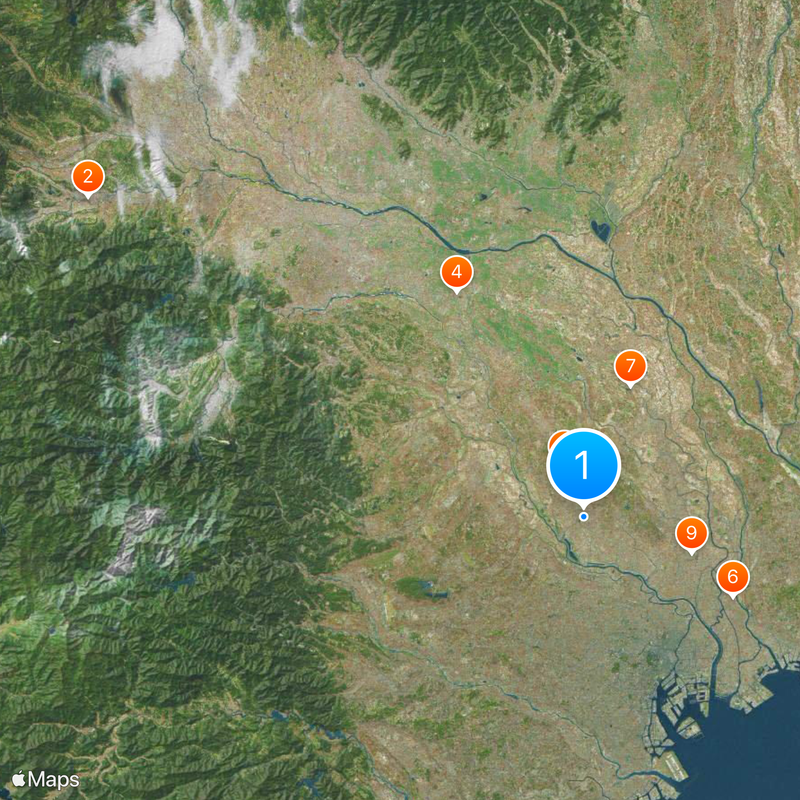 Préfecture de Saitama Carte