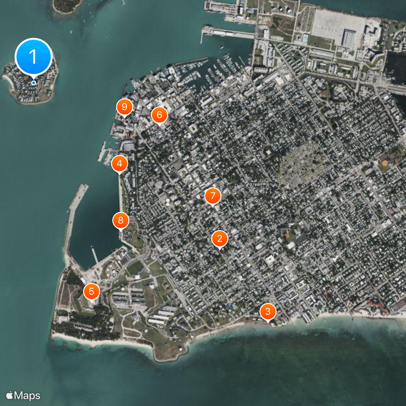 Sunset Key Map