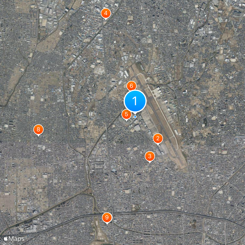 Nishikasugai district Map