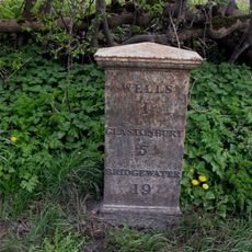 Milepost, a mile S of Wells