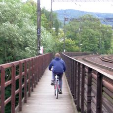 Footbridge over the Sázava in Čerčany