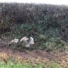 Milestone, W end of village; opp. turn to Lower Town and Crematorium