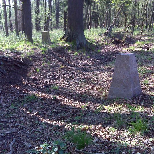 Sächsisch-Preußischer Grenzstein: Pilarpaar Nr. 142