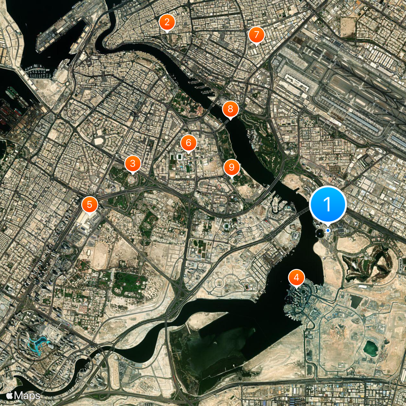 Dubai Festival City Mapa