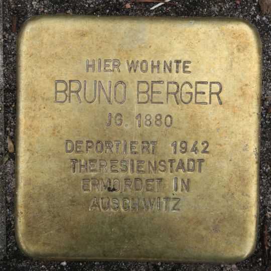 Stolperstein dedicated to Bruno Berger
