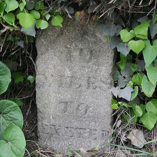 Milestone 13m NW of Fern Cottage