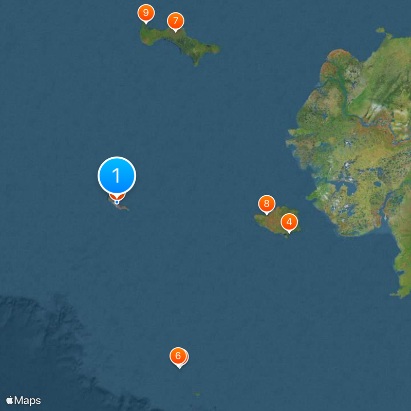 Wyspa Świętego Mateusza Mapa