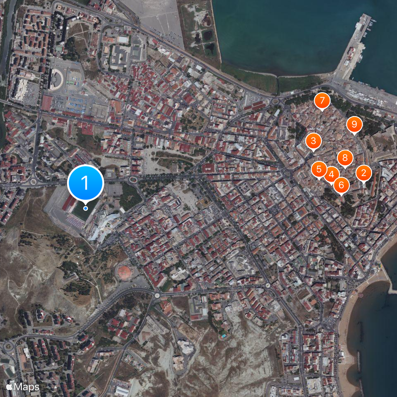 Stadio Ezio Scida Mapa