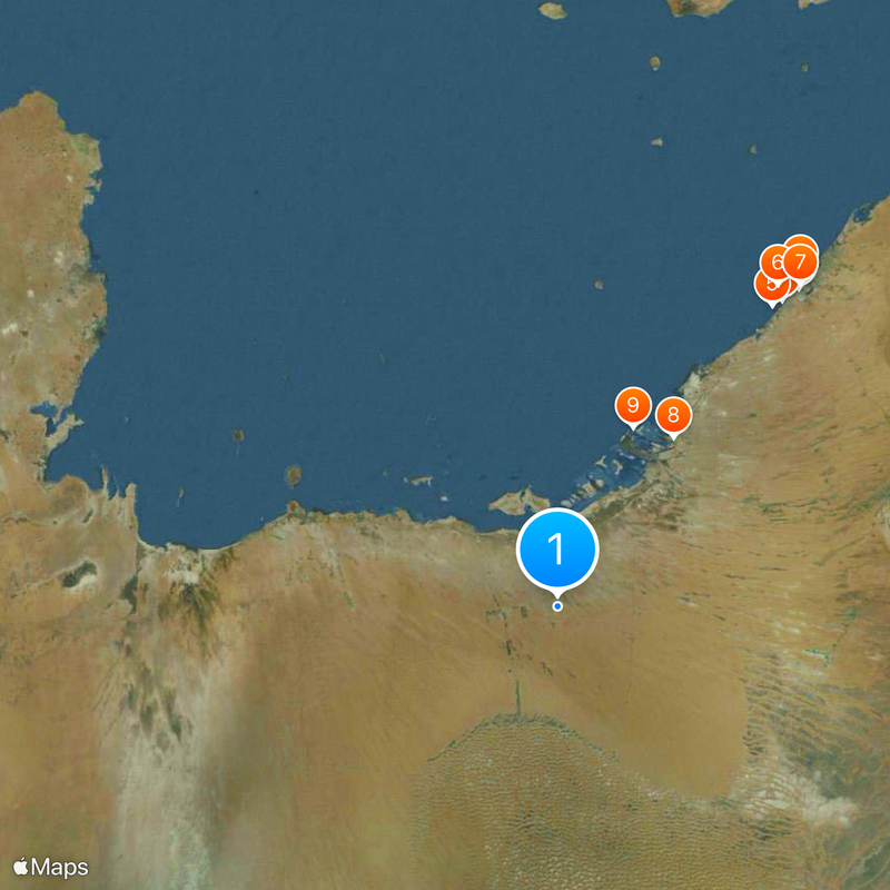 Emirate of Abu Dhabi Map