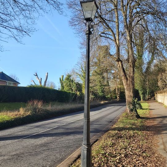 Lamp Post Outside Entrance To Cedar Court