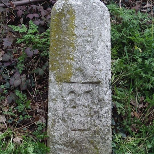 Milestone, Stansted Road, by No. 200