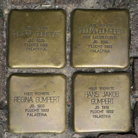 Stolperstein dedicated to Hans Jakob Gumpert