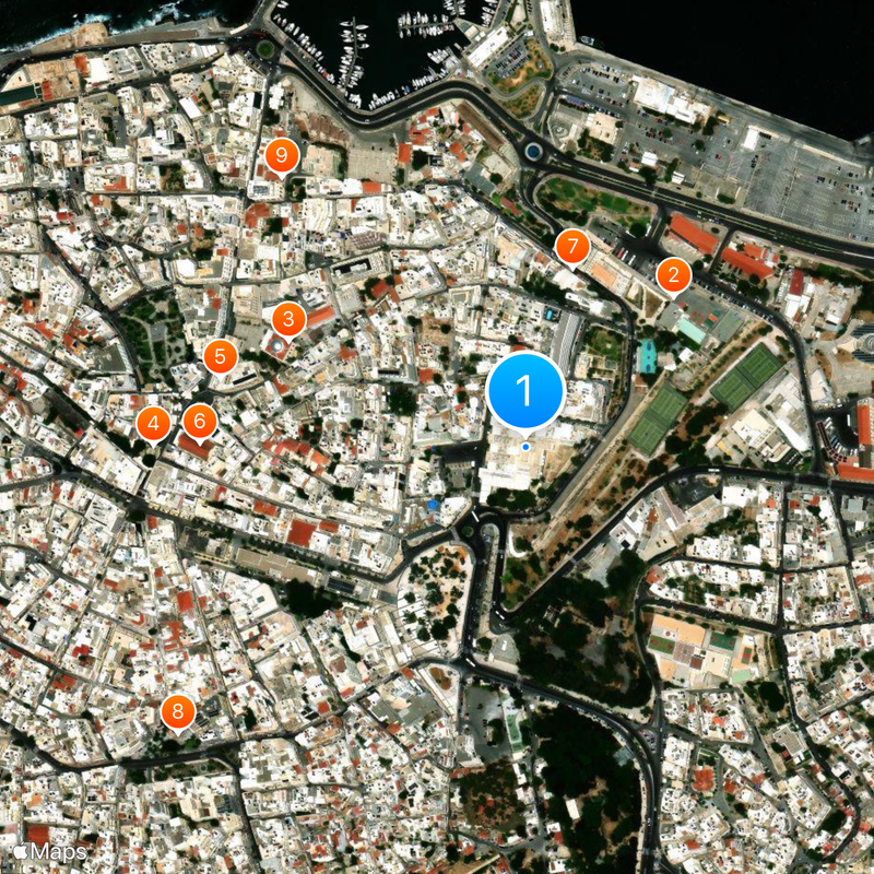 Heraklion Archaeological Museum Map