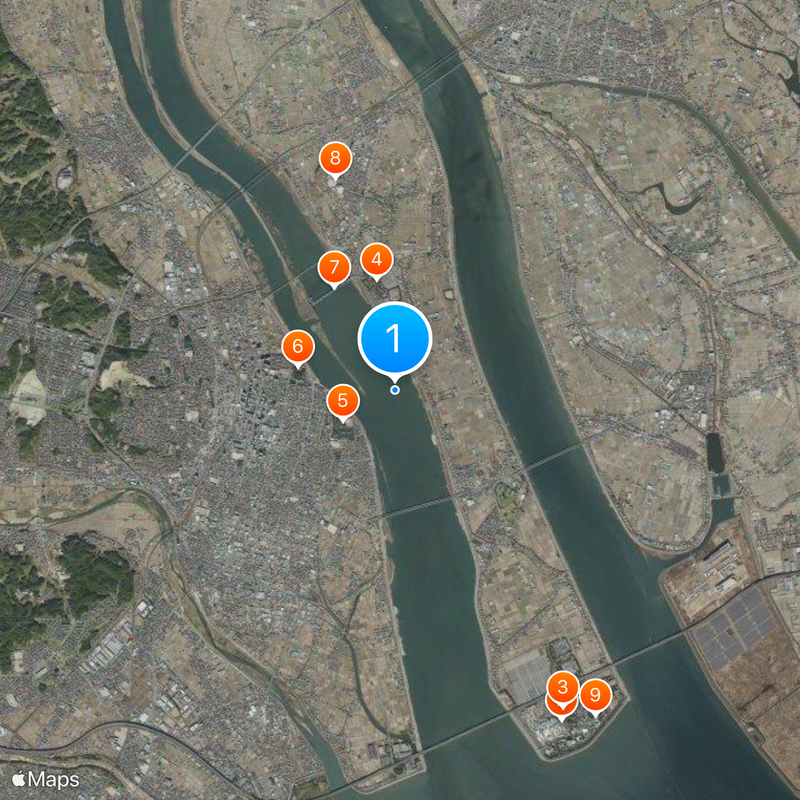 Nagara River Map