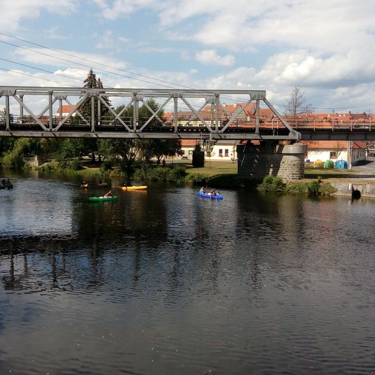 Železniční most přes Otavu v Horažďovicích