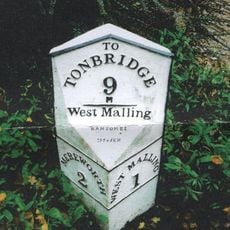 Milestone, King Hill, 300m N of roundabout on W Malling by-pass