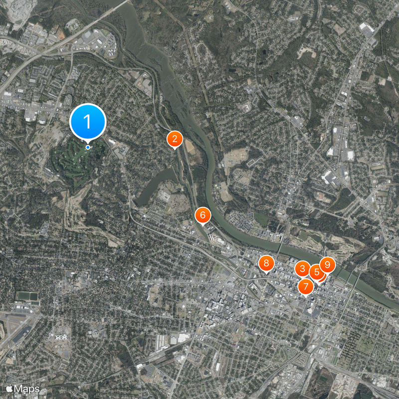 Augusta National Golf Club Karte