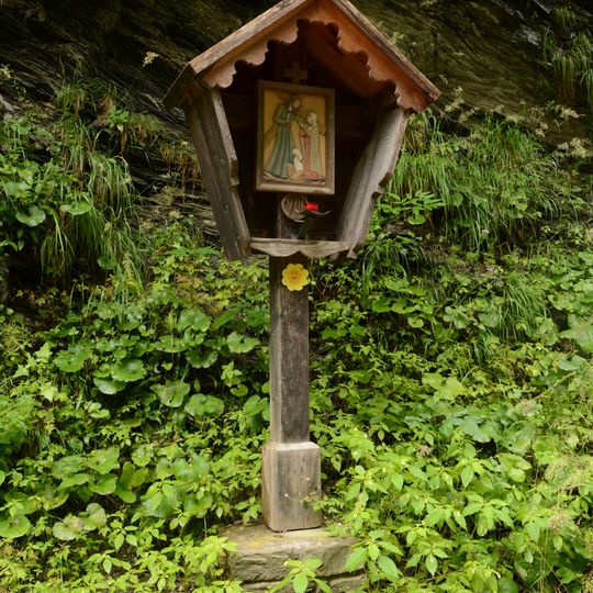 Bildstock am Kreuzweg zur Kapelle am Klaunzerberg, 8. Station