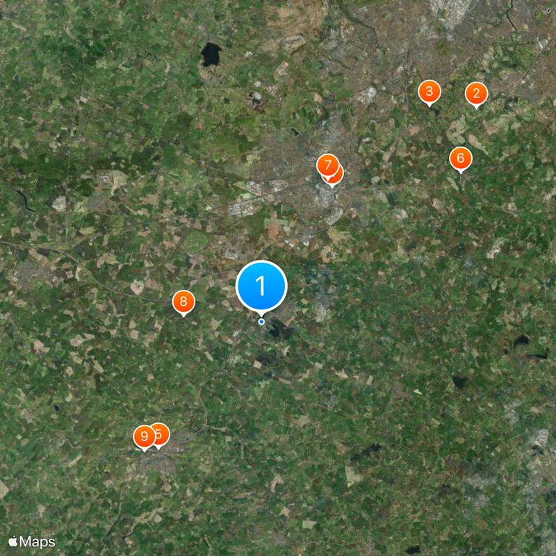 Castillo de Hillsborough Mapa