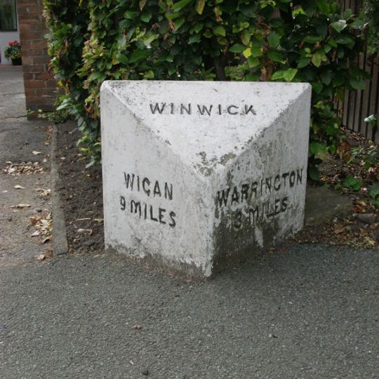 Milestone, Golborne Road, opp. jcn Hornby Lane