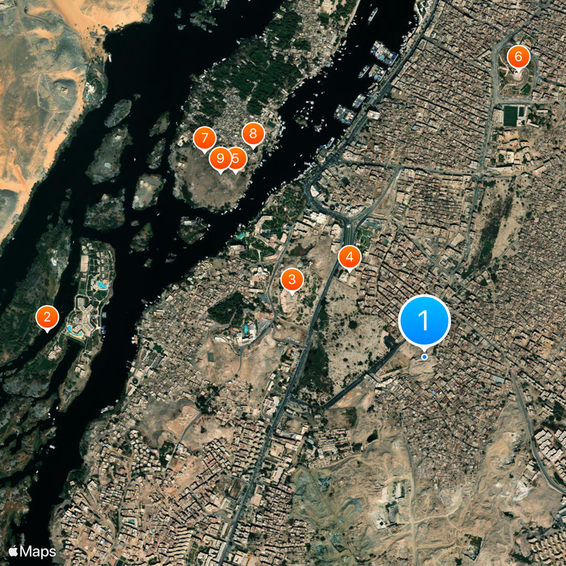 Obélisque inachevé Carte